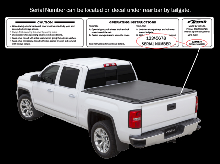 Where to find ACCESS serial number